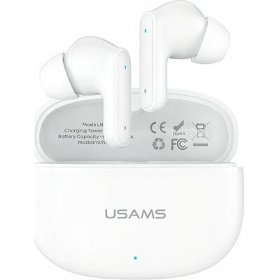 Usams E05 TWS earphones Bluetooth 6.0 wireless white (3.50 h, Kabellos), Kopfhörer, Weiss Usams E05 TWS earphones Bluetooth 6.0 wireless white (3.50 h, Kabellos), Kopfhörer, Weiss