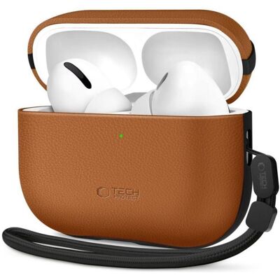 Tech-Protect Naturalfit Apple Airpods Pro 3 Braun (Kopfhörer Hülle), Kopfhörertasche + Schutzhülle, Braun Tech-Protect Naturalfit Apple Airpods Pro 3 Braun (Kopfhörer Hülle), Kopfhörertasche + Schutzhülle, Braun