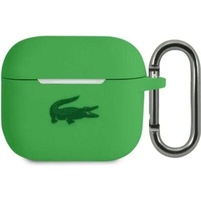 Lacoste Airpods 3 Liquid Silicone Glossy Printing Logo Case, Kopfhörertasche + Schutzhülle, Grün Lacoste Airpods 3 Liquid Silicone Glossy Printing Logo Case, Kopfhörertasche + Schutzhülle, Grün