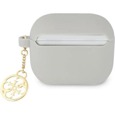 Guess Airpods 3 Grau Silikonhülle - Schutzcover Guess Airpods 3 Grau Silikonhülle - Schutzcover