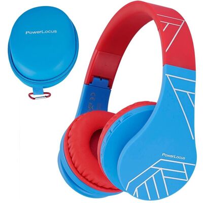 PowerLocus Bluetooth Headphones P1 Blue-Red PowerLocus Bluetooth Headphones P1 Blue-Red