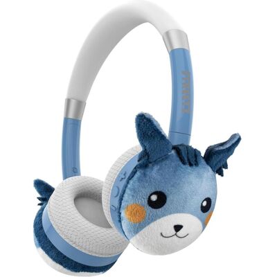 Streetz BT20 Kids Bluetooth plush headphones, mic, blue (Keine Geräuschunterdrückung, 25 h, Kabelgebunden, Kabellos), Kopfhörer, Blau Streetz BT20 Kids Bluetooth plush headphones, mic, blue (Keine Geräuschunterdrückung, 25 h, Kabelgebunden, Kabellos), Kopfhörer, Blau