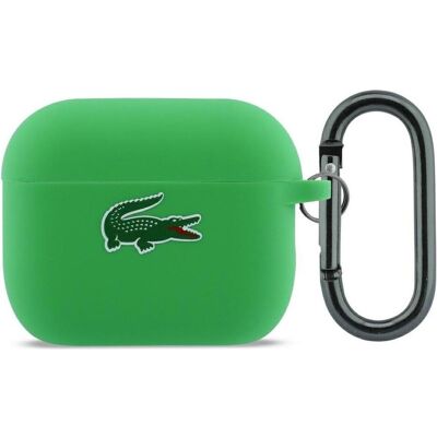 Lacoste Case Silicone Croc Logo AirPods Pro 3 green (Kopfhörer Hülle), Kopfhörertasche + Schutzhülle, Grün Lacoste Case Silicone Croc Logo AirPods Pro 3 green (Kopfhörer Hülle), Kopfhörertasche + Schutzhülle, Grün