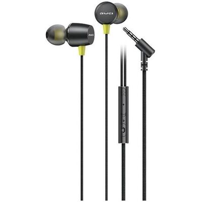 Awei słuchawki stereo L5 3,5mm jack czarny/black (NC, Kabelgebunden), Kopfhörer, Schwarz Awei słuchawki stereo L5 3,5mm jack czarny/black (NC, Kabelgebunden), Kopfhörer, Schwarz