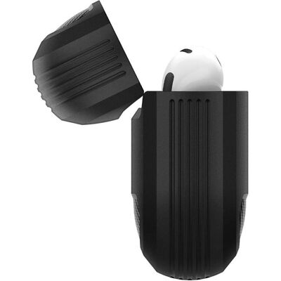 Spigen Rugged Armor case for Airpods 3 matte black (Kopfhörer Hülle), Kopfhörertasche + Schutzhülle, Schwarz Spigen Rugged Armor case for Airpods 3 matte black (Kopfhörer Hülle), Kopfhörertasche + Schutzhülle, Schwarz