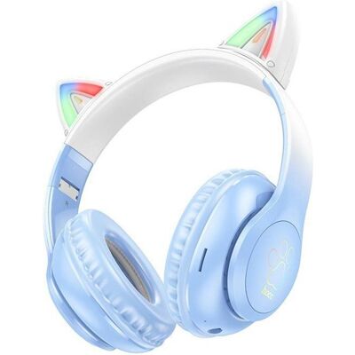 Hoco Kirschblüten Bluetooth Katzenohr-Kopfhörer - Kabellos, 12h Hoco Kirschblüten Bluetooth Katzenohr-Kopfhörer - Kabellos, 12h