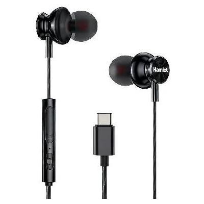 Hamlet HHEADM-IEC Auricolari in-ear USB-C con telecomando per chiamate e volume - Cavo 120cm (HH (Keine Geräuschunterdrückung, Kabelgebunden), Kopfhörer, Schwarz Hamlet HHEADM-IEC Auricolari in-ear USB-C con telecomando per chiamate e volume - Cavo 120cm (HH (Keine Geräuschunterdrückung, Kabelgebunden), Kopfhörer, Schwarz