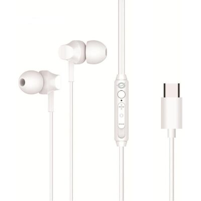 Conceptronic In-Ear Headset USB-C/Mikro/Bedien./+ 1.20m ws (Kabelgebunden), Kopfhörer, Weiss Conceptronic In-Ear Headset USB-C/Mikro/Bedien./+ 1.20m ws (Kabelgebunden), Kopfhörer, Weiss
