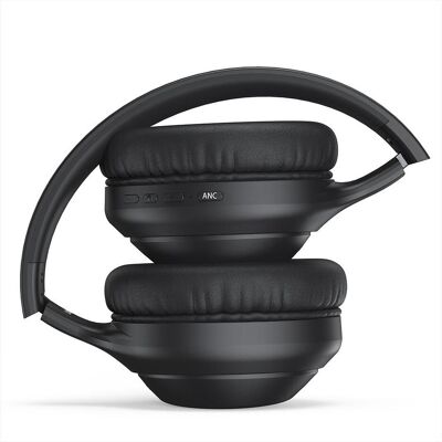 Livoo Bluetooth-kompatibler ANC-Kopfhörer (ANC, 6 h, Kabelgebunden, Kabellos), Kopfhörer, Schwarz Livoo Bluetooth-kompatibler ANC-Kopfhörer (ANC, 6 h, Kabelgebunden, Kabellos), Kopfhörer, Schwarz