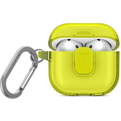 Uniq Case Glase Pro for AirPods 4 Lock Case yellow (Kopfhörer Hülle), Kopfhörertasche + Schutzhülle, Gelb Uniq Case Glase Pro for AirPods 4 Lock Case yellow (Kopfhörer Hülle), Kopfhörertasche + Schutzhülle, Gelb