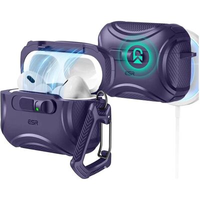 ESR Cyber FlickLock HaloLock AirPods Pro 3 (Ladecase Hülle), Kopfhörertasche + Schutzhülle, Pink ESR Cyber FlickLock HaloLock AirPods Pro 3 (Ladecase Hülle), Kopfhörertasche + Schutzhülle, Pink