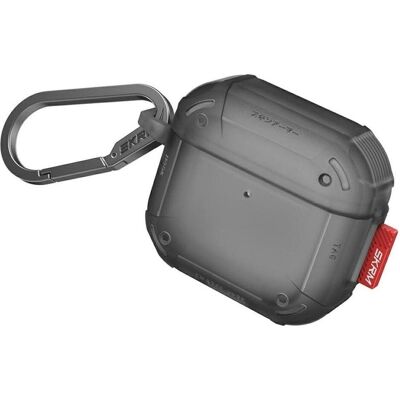 Skinarma Case Mecha CE for AirPods 4 smoke (Kopfhörer Hülle), Kopfhörertasche + Schutzhülle, Grau Skinarma Case Mecha CE for AirPods 4 smoke (Kopfhörer Hülle), Kopfhörertasche + Schutzhülle, Grau