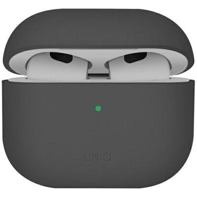 Uniq case Lino AirPods 4 Silicone ash grey (Kopfhörer Hülle), Kopfhörertasche + Schutzhülle, Grau Uniq case Lino AirPods 4 Silicone ash grey (Kopfhörer Hülle), Kopfhörertasche + Schutzhülle, Grau