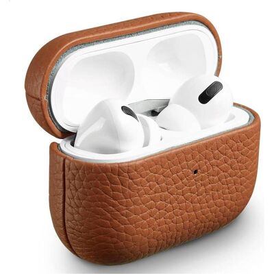 Accezz Echt Lederen Case AirPods Pro - Cognac (Ladecase Hülle), Kopfhörertasche + Schutzhülle, Braun Accezz Echt Lederen Case AirPods Pro - Cognac (Ladecase Hülle), Kopfhörertasche + Schutzhülle, Braun
