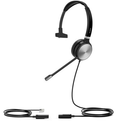 Yealink YHS36 MONO - Breitband-Headset für IP-Telefone (Kabelgebunden, Microsoft Teams), Office Headset, Schwarz, Silber Yealink YHS36 MONO - Breitband-Headset für IP-Telefone (Kabelgebunden, Microsoft Teams), Office Headset, Schwarz, Silber