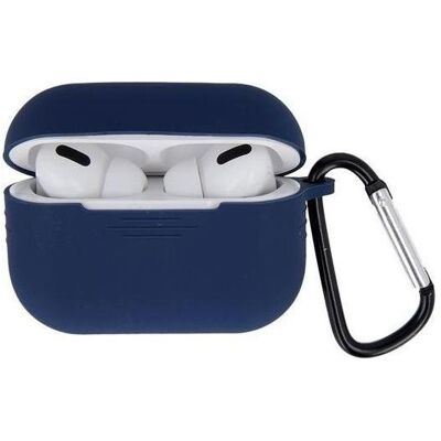 OEM Tasche für Airpods Pro 2 dunkelblau mit Haken (Kopfhörer Hülle), Kopfhörertasche + Schutzhülle, Blau OEM Tasche für Airpods Pro 2 dunkelblau mit Haken (Kopfhörer Hülle), Kopfhörertasche + Schutzhülle, Blau