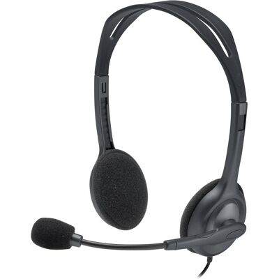 Logitech H111 Stereo Headset Wired (Kabelgebunden), Office Headset, Grau Logitech H111 Stereo Headset Wired (Kabelgebunden), Office Headset, Grau