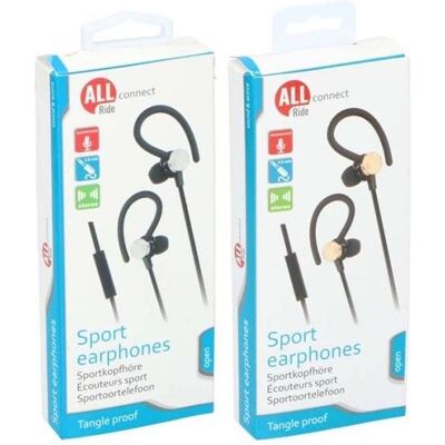 All Ride Connect Sport Earphones (Keine Geräuschunterdrückung, Kabelgebunden), Kopfhörer, Schwarz All Ride Connect Sport Earphones (Keine Geräuschunterdrückung, Kabelgebunden), Kopfhörer, Schwarz