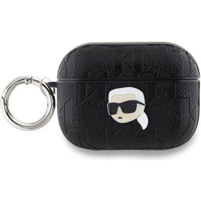 Karl Lagerfeld AirPods Pro 2 Hülle - Monogramm Schwarz - Schutz Karl Lagerfeld AirPods Pro 2 Hülle - Monogramm Schwarz - Schutz