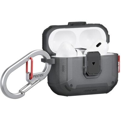 Skinarma Case Mecha LE for AirPods Pro 3 smoke (Kopfhörer Hülle), Kopfhörertasche + Schutzhülle, Grau Skinarma Case Mecha LE for AirPods Pro 3 smoke (Kopfhörer Hülle), Kopfhörertasche + Schutzhülle, Grau