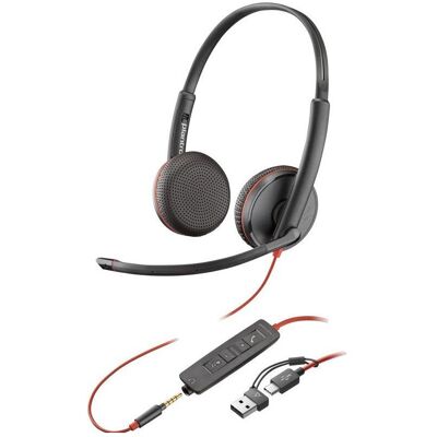 HP Poly Blackwire 3225 Stereo USB-C (Kabelgebunden, USB-C), Office Headset, Schwarz HP Poly Blackwire 3225 Stereo USB-C (Kabelgebunden, USB-C), Office Headset, Schwarz