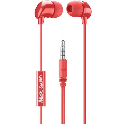 Cellular Line - B09MZFPPBM - Rot - 1,2 m - In-Ear Headset Cellular Line - B09MZFPPBM - Rot - 1,2 m - In-Ear Headset