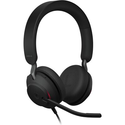 GN Netcom JABRA Evolve2 40 SE UC Stereo USB C/A (Kabelgebunden, USB-C, Microsoft Teams), Office Headset, Schwarz GN Netcom JABRA Evolve2 40 SE UC Stereo USB C/A (Kabelgebunden, USB-C, Microsoft Teams), Office Headset, Schwarz