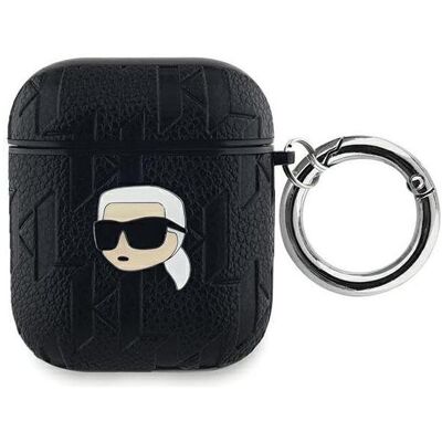 Karl Lagerfeld AirPods Hülle - Monogramm & Kopf-Design - Schwarz Karl Lagerfeld AirPods Hülle - Monogramm & Kopf-Design - Schwarz
