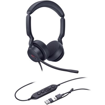 Yealink UH 44 Serie (Kabelgebunden, USB-A, USB-C), Office Headset, Schwarz Yealink UH 44 Serie (Kabelgebunden, USB-A, USB-C), Office Headset, Schwarz