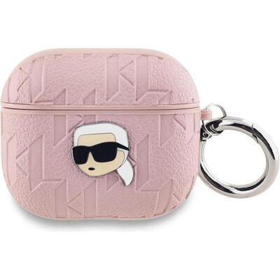 Karl Lagerfeld KLA3PGKIPP AirPods 3 Cover - Pink, Monogram, Schutzcase Karl Lagerfeld KLA3PGKIPP AirPods 3 Cover - Pink, Monogram, Schutzcase