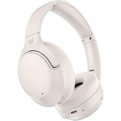 Audeeo Melovibe EX Wireless Kopfhörer (Creme) (ANC, 35 h, Kabellos), Kopfhörer, Beige, Weiss Audeeo Melovibe EX Wireless Kopfhörer (Creme) (ANC, 35 h, Kabellos), Kopfhörer, Beige, Weiss