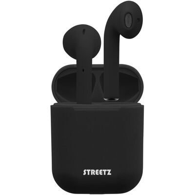 Streetz TWS - Semi-in-Ear Earbuds (Keine Geräuschunterdrückung, 18 h, Kabellos), Kopfhörer, Schwarz Streetz TWS - Semi-in-Ear Earbuds (Keine Geräuschunterdrückung, 18 h, Kabellos), Kopfhörer, Schwarz