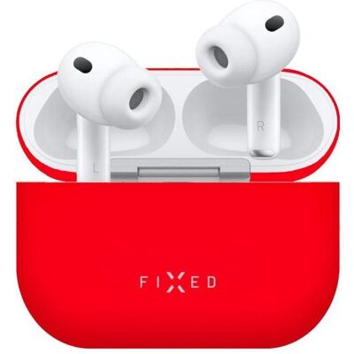 Fixed Seidenetui für Apple AirPods Pro 3 Ohrhörer, rot (Kopfhörer Hülle), Kopfhörertasche + Schutzhülle, Rot Fixed Seidenetui für Apple AirPods Pro 3 Ohrhörer, rot (Kopfhörer Hülle), Kopfhörertasche + Schutzhülle, Rot