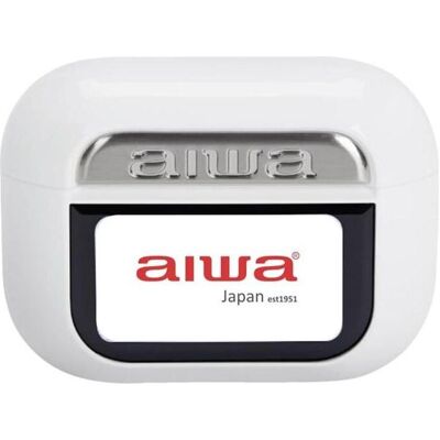 Aiwa Kabellose Kopfhörer mit Ladebox EBTW-350WT Weiss (5 h, Kabellos), Kopfhörer, Weiss Aiwa Kabellose Kopfhörer mit Ladebox EBTW-350WT Weiss (5 h, Kabellos), Kopfhörer, Weiss