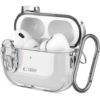 Tech-Protect Headphone case Apple SLIM HOOK APPLE AIRPODS PRO 1 / 2 Transparent (Kopfhörer Hülle), Kopfhörertasche + Schutzhülle, Transparent Tech-Protect Headphone case Apple SLIM HOOK APPLE AIRPODS PRO 1 / 2 Transparent (Kopfhörer Hülle), Kopfhörertasche + Schutzhülle, Transparent