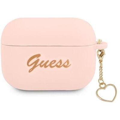 Guess Pink Silikon-Schutzhülle für AirPods Pro - Ohrhörer Case Guess Pink Silikon-Schutzhülle für AirPods Pro - Ohrhörer Case