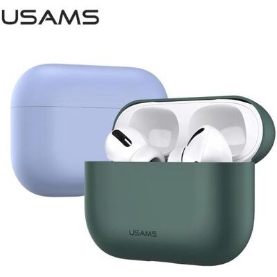 Usams Etui ochronne do AirPods Pro light silicon zielony/green BH569AP04 (US-BH569) (Kopfhörer Hülle), Kopfhörertasche + Schutzhülle, Grün Usams Etui ochronne do AirPods Pro light silicon zielony/green BH569AP04 (US-BH569) (Kopfhörer Hülle), Kopfhörertasche + Schutzhülle, Grün