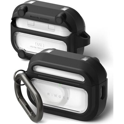 Ringke Ux Magnetisch Magsafe Apple Airpods Pro 3 Schwarz/Klar (Kopfhörer Hülle), Kopfhörertasche + Schutzhülle, Schwarz, Transparent Ringke Ux Magnetisch Magsafe Apple Airpods Pro 3 Schwarz/Klar (Kopfhörer Hülle), Kopfhörertasche + Schutzhülle, Schwarz, Transparent