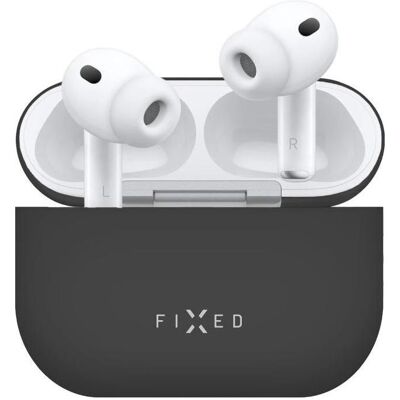 Fixed Ultradünne Silikonhülle für Apple Airpods Pro 3, schwarz (Kopfhörer Hülle), Kopfhörertasche + Schutzhülle, Schwarz Fixed Ultradünne Silikonhülle für Apple Airpods Pro 3, schwarz (Kopfhörer Hülle), Kopfhörertasche + Schutzhülle, Schwarz