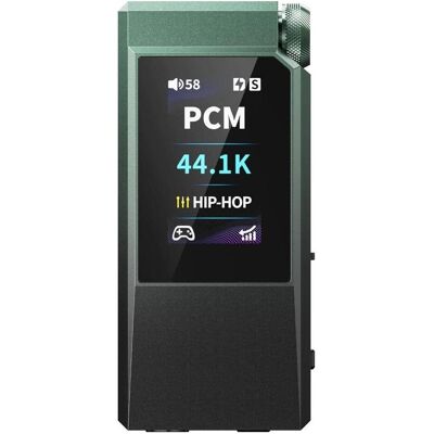 FiiO QX11 (Display, Gain-Schalter, Klangregelung, Mikrofon, USB-DAC), Kopfhörerverstärker, Grün FiiO QX11 (Display, Gain-Schalter, Klangregelung, Mikrofon, USB-DAC), Kopfhörerverstärker, Grün