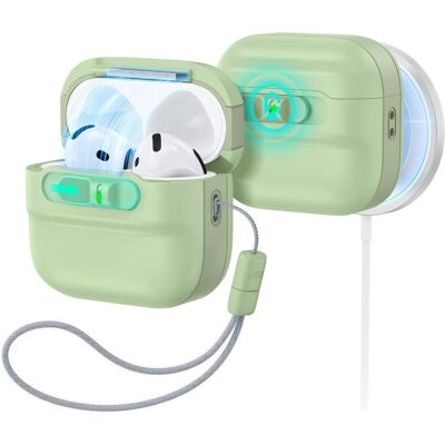 ESR Pulse Halolock Magsafe Apple Airpods 4 / 5 Light Green (Kopfhörer Hülle), Kopfhörertasche + Schutzhülle, Grün ESR Pulse Halolock Magsafe Apple Airpods 4 / 5 Light Green (Kopfhörer Hülle), Kopfhörertasche + Schutzhülle, Grün