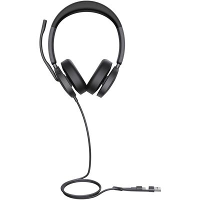 Yealink UH 48 Serie (Kabelgebunden, USB-A, USB-C, Microsoft Teams), Office Headset, Schwarz Yealink UH 48 Serie (Kabelgebunden, USB-A, USB-C, Microsoft Teams), Office Headset, Schwarz