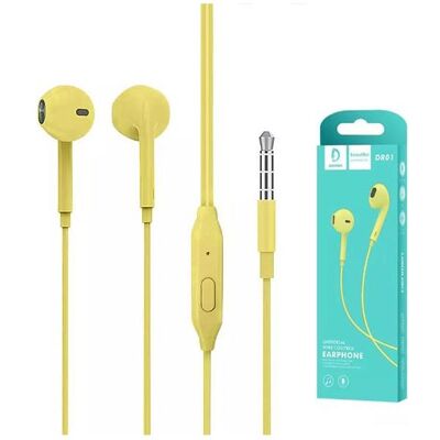 Vega+ Denmen Universal Jack 3,5 Zoll Gelbe In-Ear-Kopfhörer Dr01 (Kabelgebunden), Kopfhörer, Gelb Vega+ Denmen Universal Jack 3,5 Zoll Gelbe In-Ear-Kopfhörer Dr01 (Kabelgebunden), Kopfhörer, Gelb