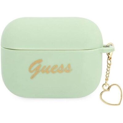 Guess AirPods Pro Silikon Herz Case - Grün - Kopfhörer Tasche Guess AirPods Pro Silikon Herz Case - Grün - Kopfhörer Tasche