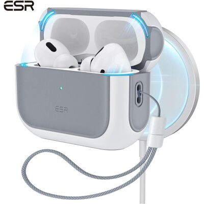 ESR Orbit Hybrid HaloLock AirPods Pro 3 (Ladecase Hülle), Kopfhörertasche + Schutzhülle, Weiss ESR Orbit Hybrid HaloLock AirPods Pro 3 (Ladecase Hülle), Kopfhörertasche + Schutzhülle, Weiss