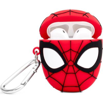 Marvel 3D AirPods Case Spiderman (Kopfhörer Tasche), Kopfhörertasche + Schutzhülle, Rot Marvel 3D AirPods Case Spiderman (Kopfhörer Tasche), Kopfhörertasche + Schutzhülle, Rot