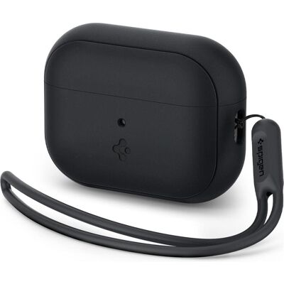 Spigen SILICONE FIT STRAP Apple AIRPODS PRO 1 / 2 BLACK (Kopfhörer Hülle), Kopfhörertasche + Schutzhülle, Schwarz Spigen SILICONE FIT STRAP Apple AIRPODS PRO 1 / 2 BLACK (Kopfhörer Hülle), Kopfhörertasche + Schutzhülle, Schwarz