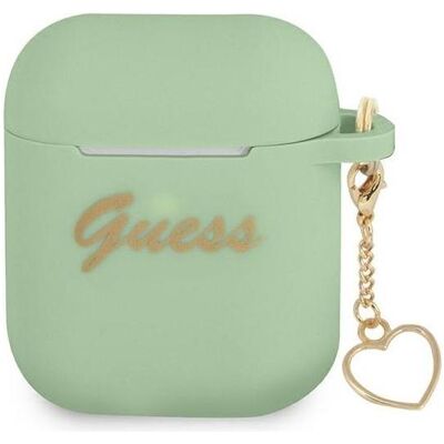 Guess Airpods Silikon Herz Hülle - Grün Guess Airpods Silikon Herz Hülle - Grün
