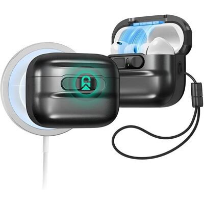 ESR - Pulse Magnetic FlickLock - Apple AirPods Pro 3 - Black (Kopfhörer Hülle), Kopfhörertasche + Schutzhülle, Schwarz ESR - Pulse Magnetic FlickLock - Apple AirPods Pro 3 - Black (Kopfhörer Hülle), Kopfhörertasche + Schutzhülle, Schwarz