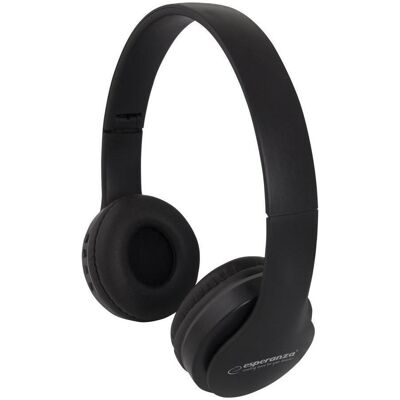 Esperanza Bluetooth Headphone Banjo Black (Keine Geräuschunterdrückung, 10 h, Kabellos), Kopfhörer, Schwarz Esperanza Bluetooth Headphone Banjo Black (Keine Geräuschunterdrückung, 10 h, Kabellos), Kopfhörer, Schwarz
